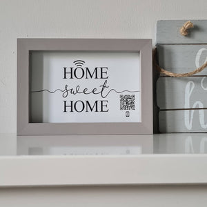 "home sweet home" photo frame